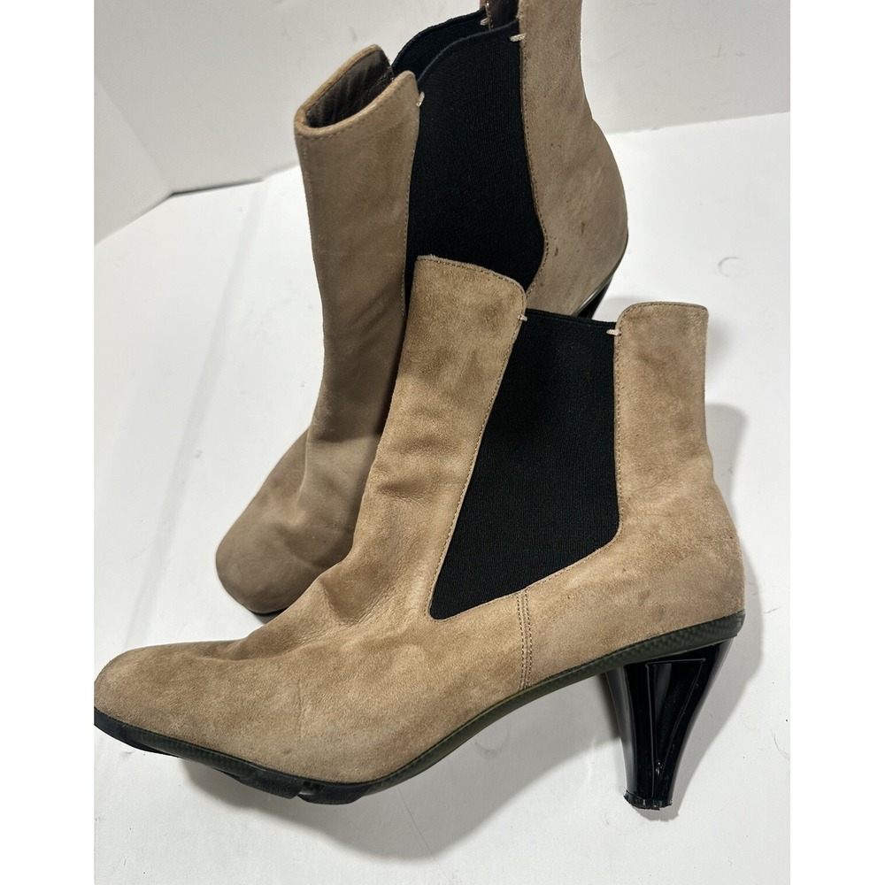 Asgi‎ Boots Womens 8.5 M Ankle Booties Brown Leather 030808